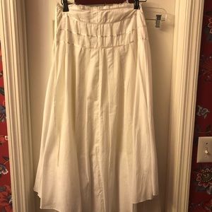 White long summer skirt